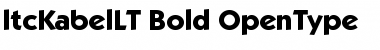 Download ITC Kabel LT Bold Font Title Preview