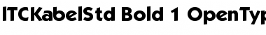 Download ITC Kabel Std Bold Font Title Preview