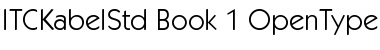 Download ITC Kabel Std Book Font Title Preview