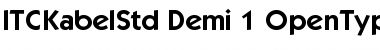 Download ITC Kabel Std Demi Font Title Preview