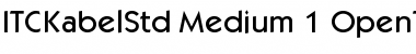 Download ITC Kabel Std Medium Font Title Preview