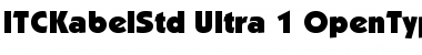 Download ITC Kabel Std Ultra Font Title Preview