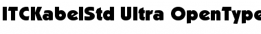 Download ITC Kabel Std Ultra Font Title Preview