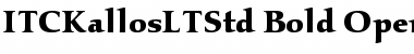 Download ITC Kallos LT Std Bold Font Title Preview