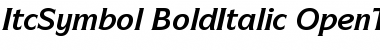 Download ITC Symbol Bold Italic Font Title Preview