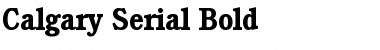 Download Calgary-Serial Bold Font