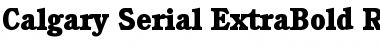 Download Calgary-Serial-ExtraBold Regular Font