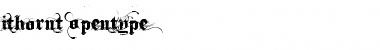 Download Ithorn Regular Font Title Preview