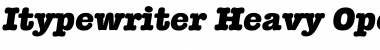 Download Itypewriter Heavy Font Title Preview