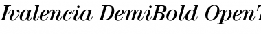 Download Ivalencia DemiBold Font Title Preview