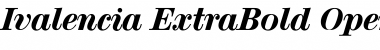 Download Ivalencia ExtraBold Font Title Preview
