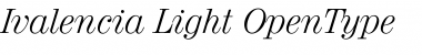 Download Ivalencia Light Font Title Preview