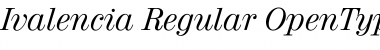 Download Ivalencia Regular Font Title Preview