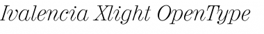 Download Ivalencia Xlight Font Title Preview