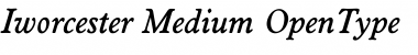 Download Iworcester Medium Font Title Preview