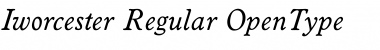 Download Iworcester Regular Font Title Preview