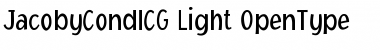 Download JacobyCondICG Light Font
