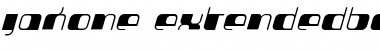 Download Jakone ExtendedBoldItalic Font Title Preview