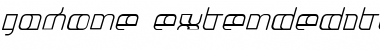 Download Jakone ExtendedItalic Font Title Preview
