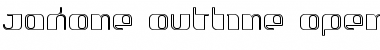 Download Jakone Outline Font Title Preview
