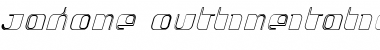 Download Jakone OutlineItalic Font Title Preview