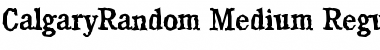 Download CalgaryRandom-Medium Regular Font