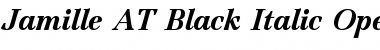 Download Jamille AT Black Italic Font
