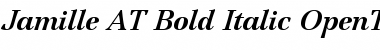 Download Jamille AT Bold Italic Font