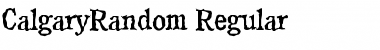 Download CalgaryRandom Regular Font