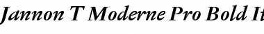 Download Jannon T Moderne Pro Font