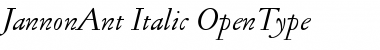 Download Jannon Ant Italic Font Title Preview