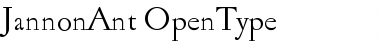 Download Jannon Ant Regular Font Title Preview
