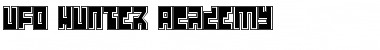 Download UFO Hunter Academy Regular Font Title Preview