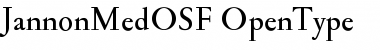 Download Jannon Med OSF Regular Font Title Preview