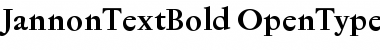 Download Jannon Text Bold Font Title Preview
