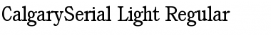 Download CalgarySerial-Light Regular Font