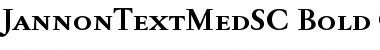 Download Jannon Text Med SC Bold Font Title Preview