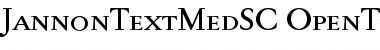 Download Jannon Text Med SC Regular Font Title Preview