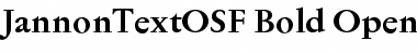 Download Jannon Text OSF Font