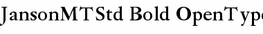 Download Janson MT Std Bold Font Title Preview