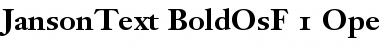 Download Janson Text 75 Bold Oldstyle Figures Font Title Preview