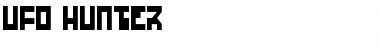 Download UFO Hunter Regular Font Title Preview