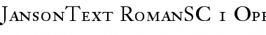 Download Janson Text 55 Roman Small Caps & Oldstyle Figures Font Title Preview
