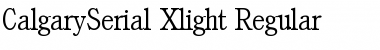 Download CalgarySerial-Xlight Regular Font