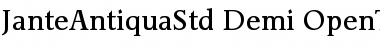 Download Jante Antiqua Std Demi Font Title Preview