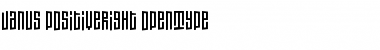 Download Janus PositiveRight Font Title Preview