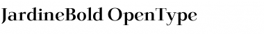 Download JardineBold Regular Font Title Preview