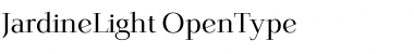 Download JardineLight Regular Font Title Preview
