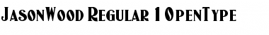 Download JasonWood Regular Font Title Preview