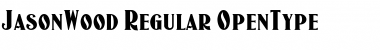 Download JasonWood Regular Font Title Preview